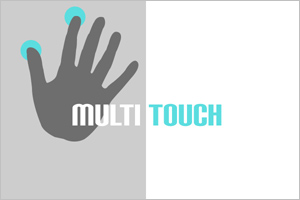 MultiTouch - multiple fingers can be used at a time for input